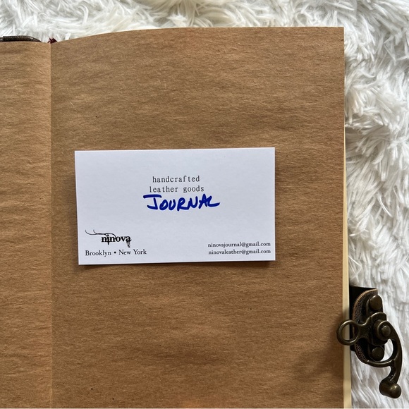 Handcrafted Leather Journal - Picture 2 of 4